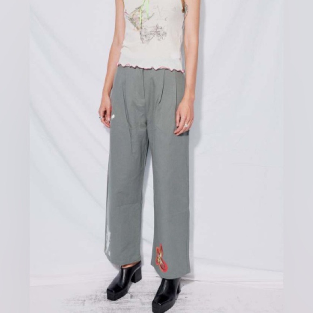 Woodrose Deli Hand Painted Work Pant